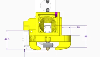 Кожух вентилятора MicroSwiss Direct Drive CR10S Pro V2 - ... 3