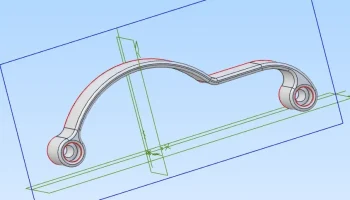 Крышка мотор-редуктора Losi Mini_B_T 2.0 3