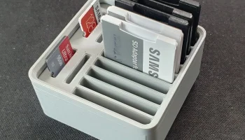 Держатель карты Gridfinity 9 SD + 4 MicroSD 1x1 Держатель карты Gridfinity 9 SD + 4 MicroSD 1x1