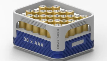 Штабелируемый батарейный отсек AAA (дизайн ящика для пива... 2