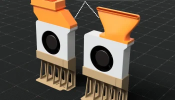 Bambu Lab P1 X1 двойной дополнительный вентилятор / Bentobox 5