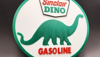 Винтажный знак Sinclair Dino, 4 цвета 2