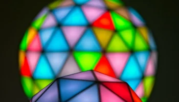 Геодезические(k) светодиодные сферы RGB 3