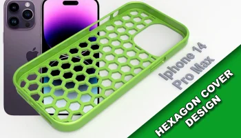 Iphone 14 Pro Max - чехол-футляр в форме шестиугольника...