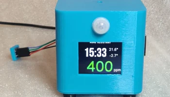 Корпус датчика с датчиком присутствия, измерителем CO2, л..