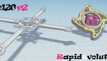 Re120 v2 - рамка Rapidevolution 120 мм (3 дюйма) Printpic.. Re120 v2 - рамка Rapidevolution 120 мм (3 дюйма) Printpic..
