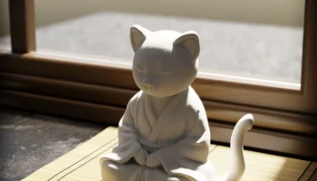 Кот-кот медитирует 3