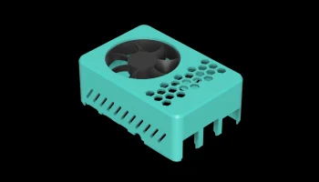 Крышка корпуса Hazi's Raspberry Pi 4 + крепление для вентиля 3