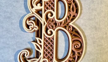 Украшенная монограмма буквы B Украшенная монограмма буквы B