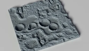 Moon Craters Terrain - декор стены - реквизит...