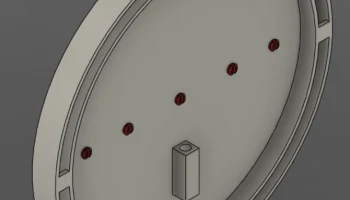 Мишень из пенопласта со светодиодами и датчиком удара....... 1
