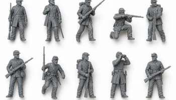 Miniatursoldaten im Civil War Stil / Миниатюрные солдаты ...