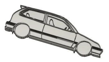 Honda Civic EF хэтчбек 1989 года, вид сбоку............