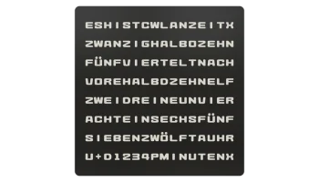 WordClock 16x8 - 2025 г. 1