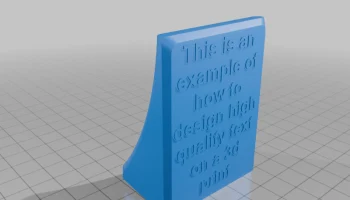 Как создать текст для 3D-печати 1