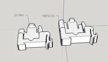 Зажим D1 Mini для DIN-рейки - версии ESP32 и ESP8266....... 2