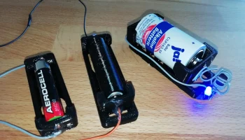 Держатель для батареек AA/AAA/C/18650 со встроенной пружиной