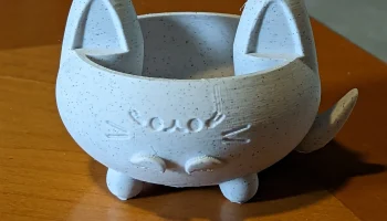 Кошачий цветочный горшок