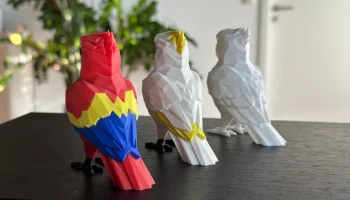 Милый низкополигональный попугай (без поддержек)... 3