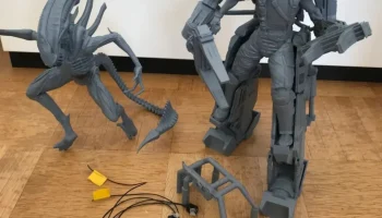 Бой Чужой против Power Loader своими руками со светодиодн.. 3