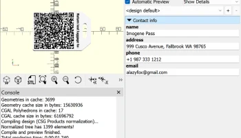Малая багажная QR-бирка (до 119 символов) OpenSCAD...... 1