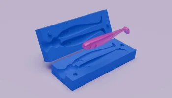 Форма для приманки Slimmy Slug 80 мм хвост........