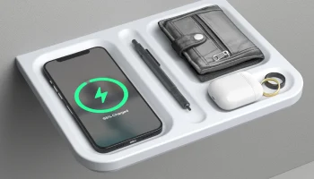Полка для беспроводной зарядки v2.0 (для iPhone Max/Plus)... Полка для беспроводной зарядки v2.0 (для iPhone Max/Plus)...