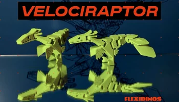 FlexiDinos JJ отпечаток Flexi Velociraptor / Deinonychus ...