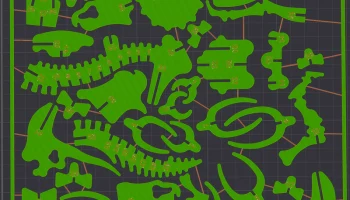 Карточка с набором динозавров трицератопса - DinoCards-CC... 2