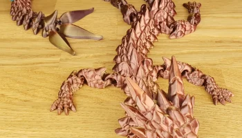 Полностью шарнирный Flexi Dragon с возможностью печати на.. 3