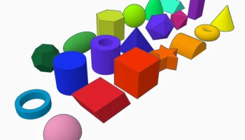 Набор 3D геометрических фигур, 20 фигур......... 2