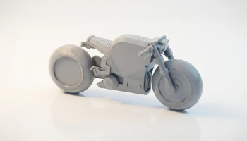 Футуристическая модель мотоцикла для 3D-печати...... 3