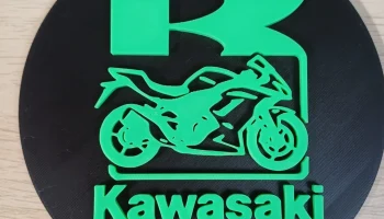Настенная табличка Kawasaki Racer Настенная табличка Kawasaki Racer