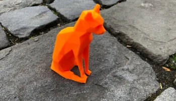 Низкополигональная кошка 1