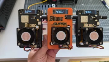 Крепление Bitaxe на DIN-рейку 3