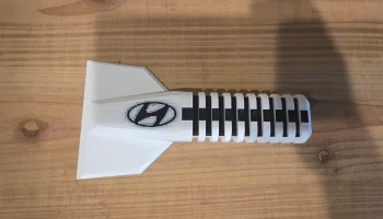 Скребок для льда с логотипом Hyundai