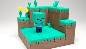 Набор мини-фигурок зомби в стиле Minecraft, карточка/брел... 2