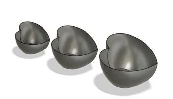 Миски в форме сердца - 3 размера, встраиваемые...... 2