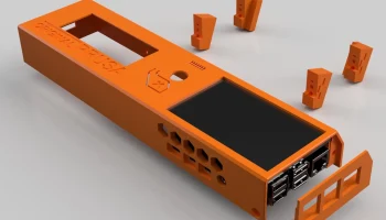 ЖК-дисплей Hyperpixel 4 дюйма MK3S+ RPI 4B с крышкой