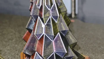 Moderner Geometrischer Weihnachtsbaum / Christbaum sehr e... 5
