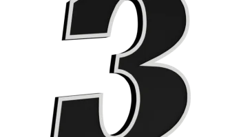 V2 Номер дома 3 - 180мм