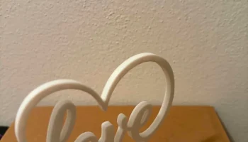 Love Heart Wall Art - Модель для 3D-печати 2