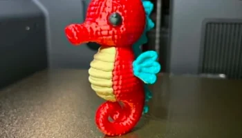 Симпатичная вязаная фигурка Морского конька-3D для печати... 1