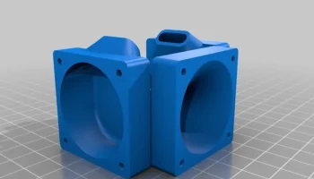E3D V6 40 мм 3-вентиляторный канал 1
