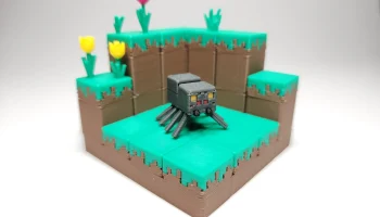 Набор мини-фигурок паука в стиле Minecraft, открытка/брел... 2