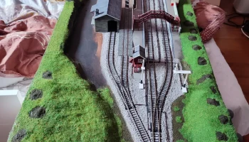 Хогсмид - станция Готленд, датчик OO (1:76) - железнодорожная станция Гарри Поттера 1