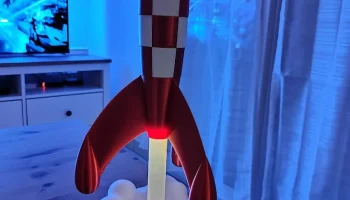 Moon Rocket / Fus&eacute;e lunaire - подставка 700% с держателем.. 5