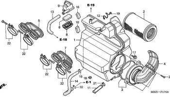 Корпус вспомогательного воздухоочистителя для Honda (1725... 1