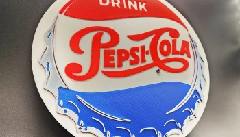 Винтажный знак Pepsi Cola 4 цвета 2