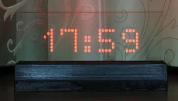 Часы с синхронизацией по Wi-Fi в стиле HUD/прозрачный мат... 1